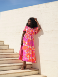 Vestido com pormenor drapeado