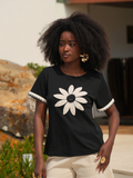 T-shirt Flor Crochet
