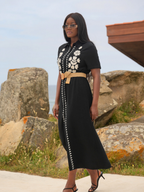 Vestido Camiseiro bordado