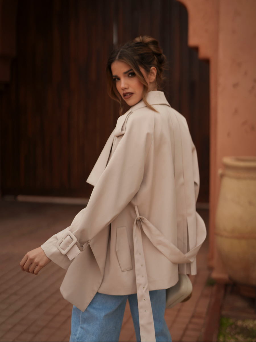 Casaco Trench com Lapela Larga | SPACCIO By Cristina