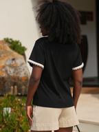 T-shirt Flor Crochet