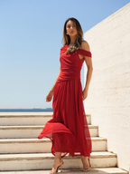 Vestido Scarlet Drapé