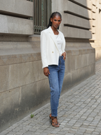 Blazer de alfaiataria com botões dourados | SPACCIO by Cristina