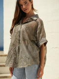 Blusa texturizada