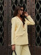 Blazer Oversized com Detalhe em Renda