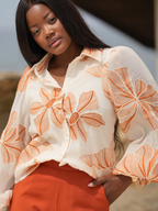 Camisa Floral Bordada