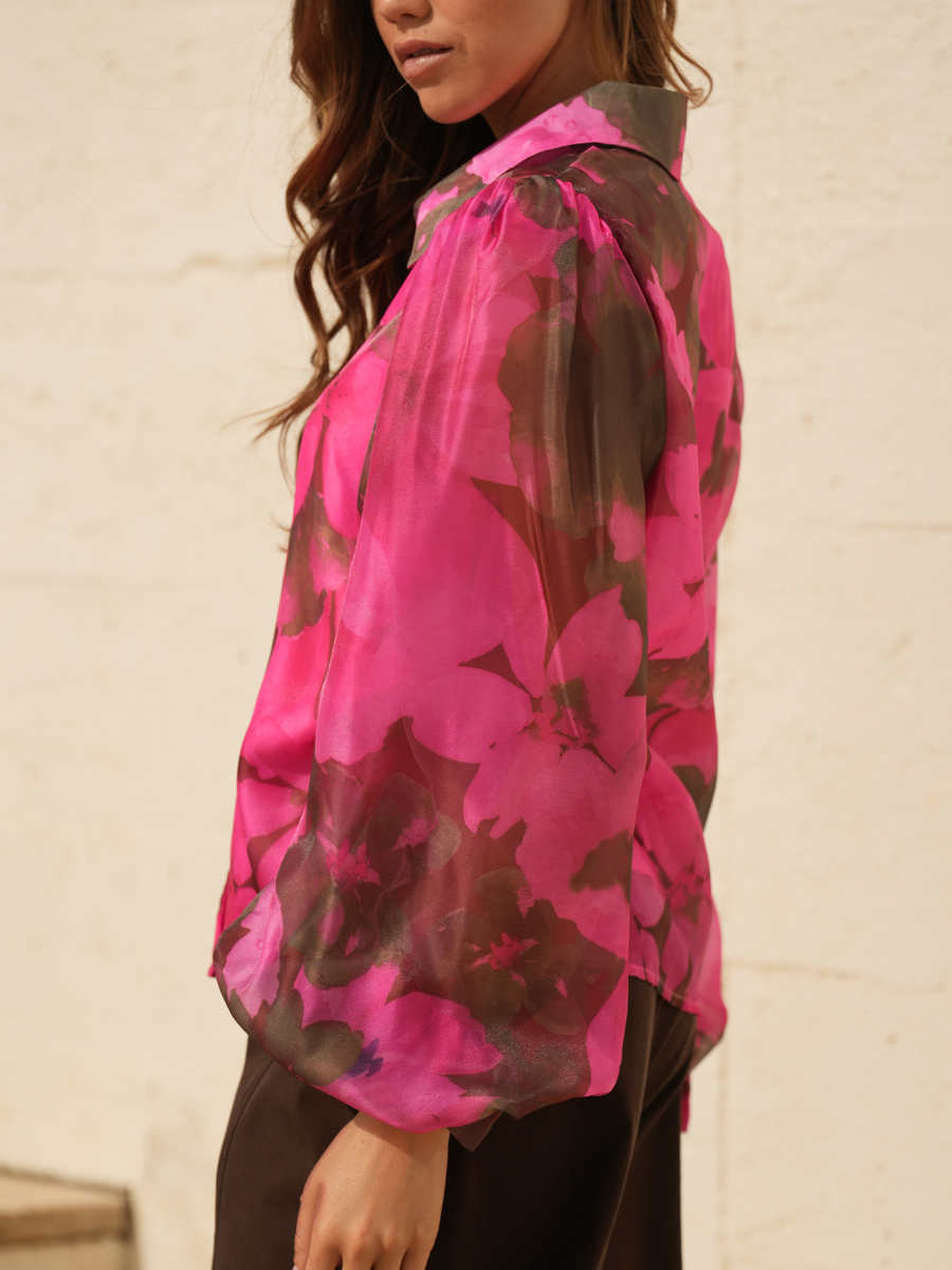 Camisa Fluida Floral