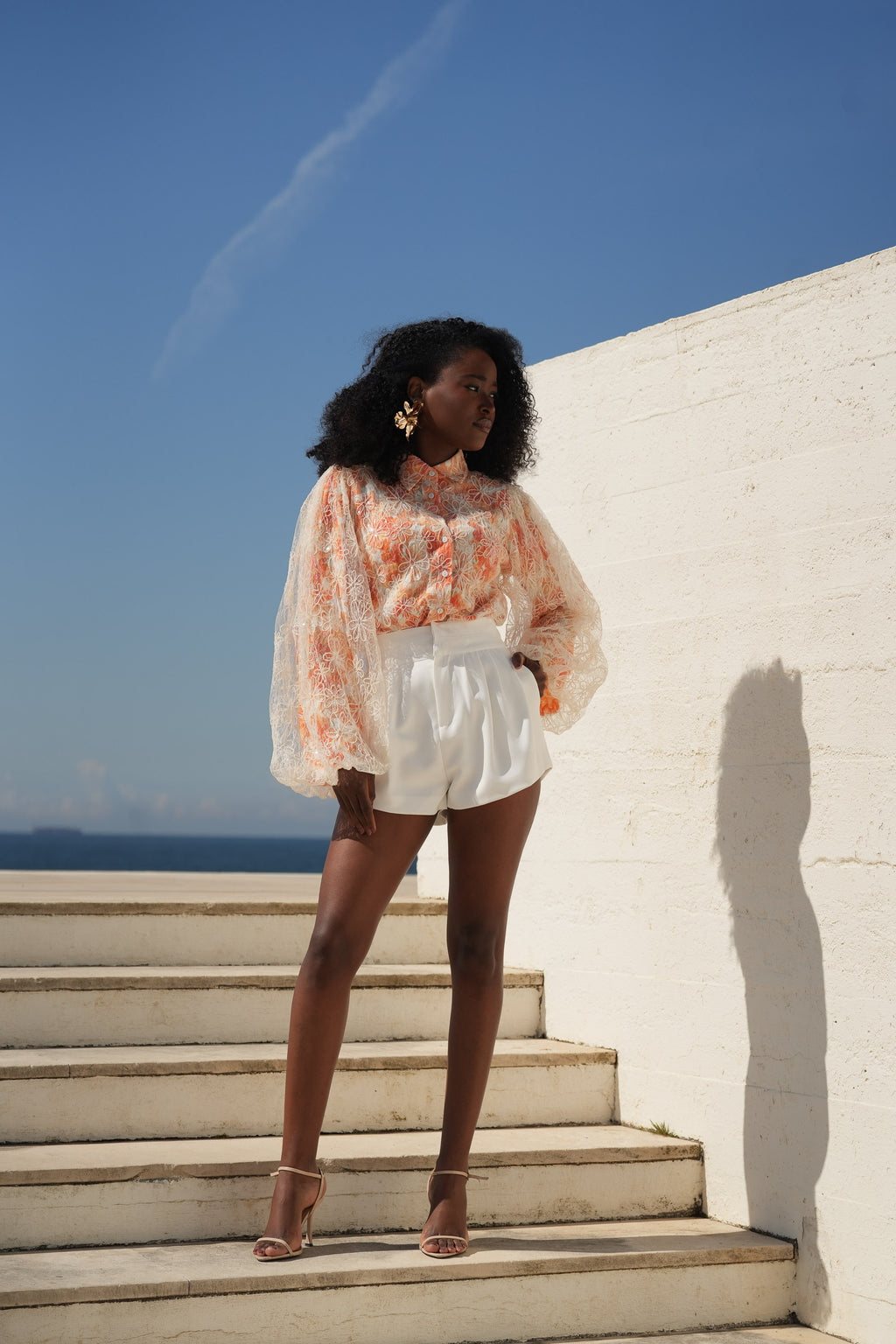 Blusa em Renda Floral