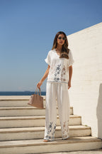T-shirt Fluida Bordada