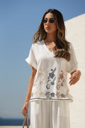 T-shirt Fluida Bordada