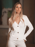 Cardigan botões gold
